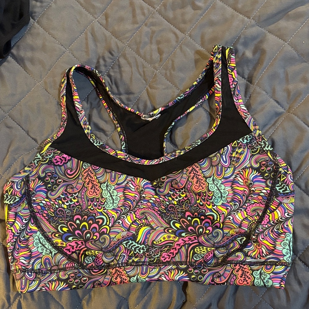 Louis Garneau Colorful Sports Bra - Size XL